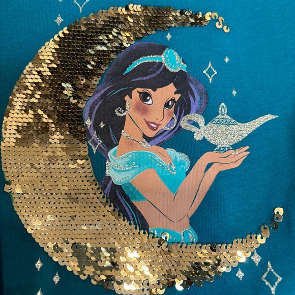 Star Wars long sleeve dress princess jasmine sequin top new with tags 5/5t - Picture 4 of 7